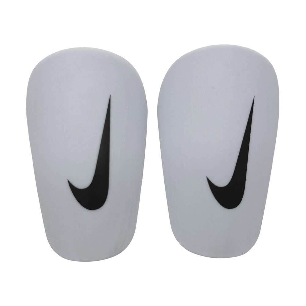 Nike Mini Shin Guards — White (Bold Swoosh)