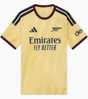 Arsenal Away 2026/27 — Yellow / Blue Emirates