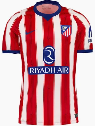 Atlético Madrid Home 2026/27 — Red / White Riyadh Air