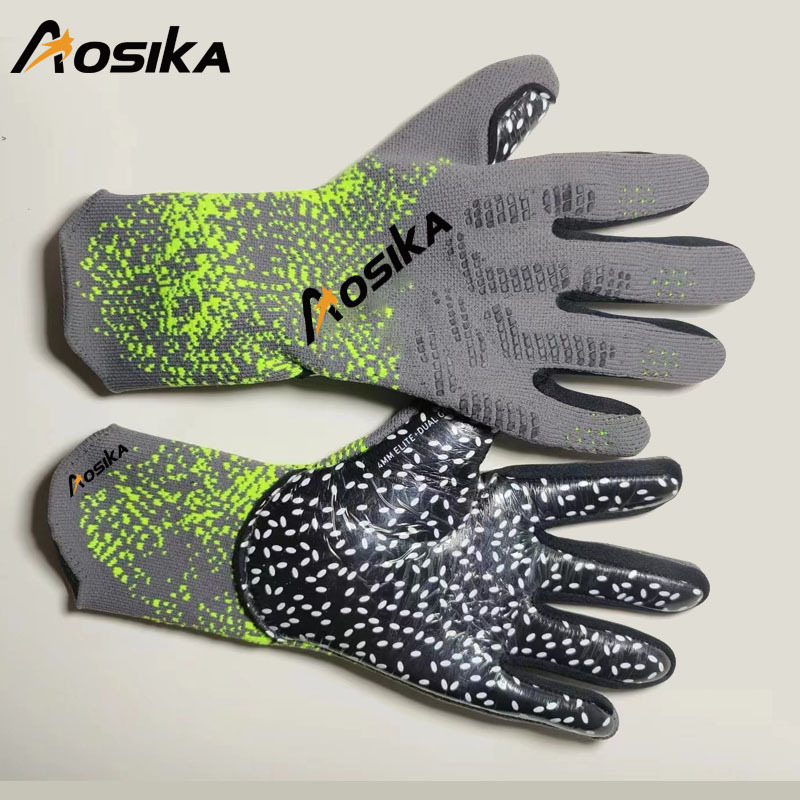 Aosika Pro Goalkeeper Gloves — Grey / Volt